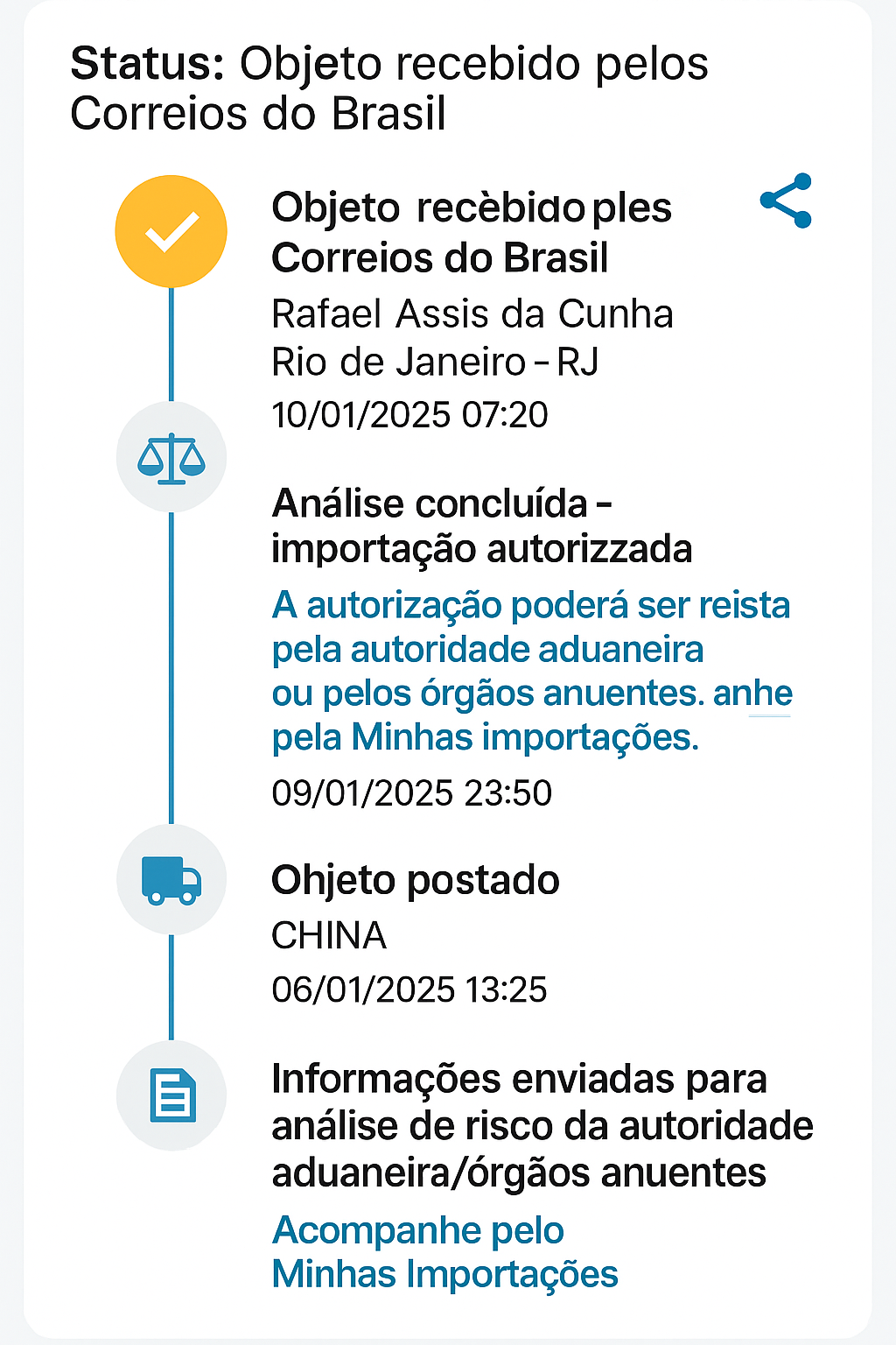 Print rastreio